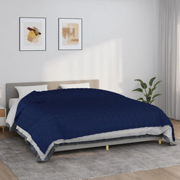 vidaXL - Verzwaringsdeken - 220x260 - cm - 11 - kg - stof - blauw