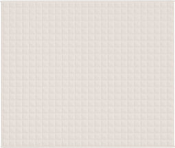vidaXL - Verzwaringsdeken - 220x260 - cm - 11 - kg - stof - lichtcrèmekleurig