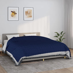 vidaXL - Verzwaringsdeken - 220x260 - cm - 15 - kg - stof - blauw