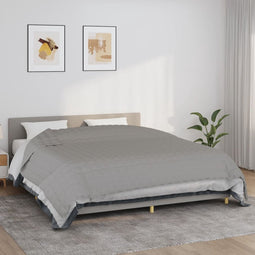 vidaXL - Verzwaringsdeken - 220x260 - cm - 15 - kg - stof - grijs