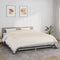 vidaXL - Verzwaringsdeken - 220x260 - cm - 15 - kg - stof - lichtcrèmekleurig