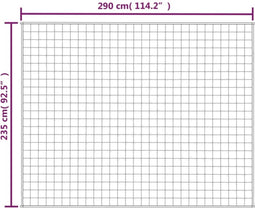 vidaXL - Verzwaringsdeken - 235x290 - cm - 11 - kg - stof - lichtcrèmekleurig