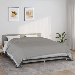 vidaXL - Verzwaringsdeken - 235x290 - cm - 15 - kg - stof - grijs