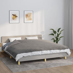 vidaXL - Verzwaringsdeken - met - hoes - 155x220 - cm - 11 - kg - stof - grijs