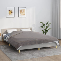 vidaXL - Verzwaringsdeken - met - hoes - 200x200 - cm - 13 - kg - stof - grijs