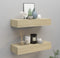 vidaXL - viaXL - Wandschappen - 2 - st - met - lade - 60x23,5x10 - cm - MDF - eikenkleurig