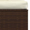 vidaXL - Vierzitsbank - met - kussens - poly - rattan - bruin