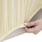 vidaXL - Vierzitsbankhoes - stretch - polyester - jersey - crèmekleurig