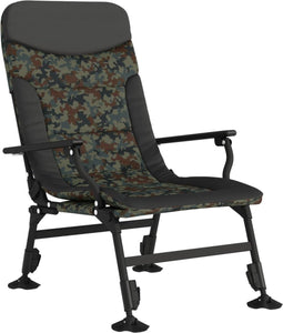 vidaXL - Visstoel - met - armleuning - inklapbaar - camouflage