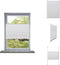 vidaXL Vitrage - Vitrages - Jaloezie - Jaloezieën - Plisséjaloezie 90x125 cm wit