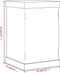 vidaXL - Vitrine - transparant - 14x14x22 - cm - acryl