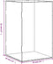 vidaXL - Vitrine - transparant - 14x14x22 - cm - acryl