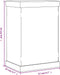 vidaXL - Vitrine - transparant - 17x12x25 - cm - acryl