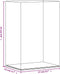 vidaXL - Vitrine - transparant - 17x12x25 - cm - acryl