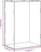 vidaXL - Vitrine - transparant - 17x12x25 - cm - acryl