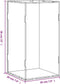 vidaXL - Vitrine - transparant - 20x20x38 - cm - acryl