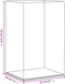 vidaXL - Vitrine - transparant - 22x18x35 - cm - acryl