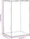 vidaXL - Vitrine - transparant - 22x18x35 - cm - acryl