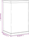 vidaXL - Vitrine - transparant - 22x18x35 - cm - acryl