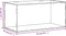 vidaXL - Vitrine - transparant - 24x12x11 - cm - acryl