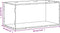vidaXL - Vitrine - transparant - 30x15x14 - cm - acryl