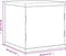vidaXL - Vitrine - transparant - 30x30x30 - cm - acryl