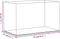 vidaXL - Vitrine - transparant - 31x17x19 - cm - acryl