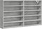 vidaXL - Vitrinekast - 100x15x58 - cm - bewerkt - hout - betongrijs