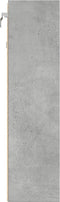 vidaXL - Vitrinekast - 100x15x58 - cm - bewerkt - hout - betongrijs