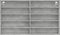 vidaXL - Vitrinekast - 100x15x58 - cm - bewerkt - hout - betongrijs