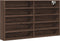vidaXL - Vitrinekast - 100x15x58 - cm - bewerkt - hout - bruin - eikenkleurig