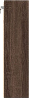 vidaXL - Vitrinekast - 100x15x58 - cm - bewerkt - hout - bruin - eikenkleurig