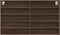 vidaXL - Vitrinekast - 100x15x58 - cm - bewerkt - hout - bruin - eikenkleurig