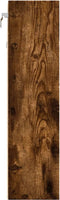 vidaXL - Vitrinekast - 100x15x58 - cm - bewerkt - hout - gerookt - eikenkleurig