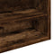 vidaXL - Vitrinekast - 100x15x58 - cm - bewerkt - hout - gerookt - eikenkleurig