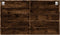 vidaXL - Vitrinekast - 100x15x58 - cm - bewerkt - hout - gerookt - eikenkleurig