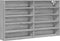 vidaXL - Vitrinekast - 100x15x58 - cm - bewerkt - hout - grijs - sonoma - eikenkleurig