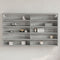 vidaXL - Vitrinekast - 100x15x58 - cm - bewerkt - hout - grijs - sonoma - eikenkleurig
