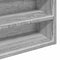 vidaXL - Vitrinekast - 100x15x58 - cm - bewerkt - hout - grijs - sonoma - eikenkleurig