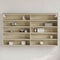vidaXL - Vitrinekast - 100x15x58 - cm - bewerkt - hout - sonoma - eikenkleurig