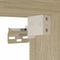 vidaXL - Vitrinekast - 100x15x58 - cm - bewerkt - hout - sonoma - eikenkleurig