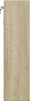 vidaXL - Vitrinekast - 100x15x58 - cm - bewerkt - hout - sonoma - eikenkleurig