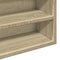 vidaXL - Vitrinekast - 100x15x58 - cm - bewerkt - hout - sonoma - eikenkleurig