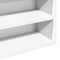 vidaXL - Vitrinekast - 100x15x58 - cm - bewerkt - hout - wit