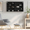 vidaXL - Vitrinekast - 100x15x58 - cm - bewerkt - hout - zwart