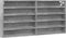 vidaXL - Vitrinekast - 100x8,5x50 - cm - bewerkt - hout - betongrijs