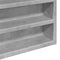 vidaXL - Vitrinekast - 100x8,5x50 - cm - bewerkt - hout - betongrijs