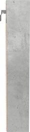 vidaXL - Vitrinekast - 100x8,5x50 - cm - bewerkt - hout - betongrijs
