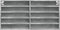 vidaXL - Vitrinekast - 100x8,5x50 - cm - bewerkt - hout - betongrijs
