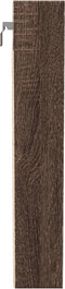 vidaXL - Vitrinekast - 100x8,5x50 - cm - bewerkt - hout - bruin - eikenkleurig